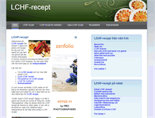 Tablet Screenshot of lchf-recept.nu